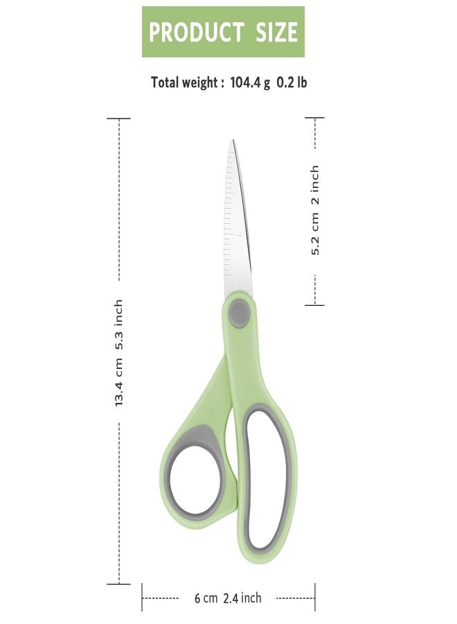 Asdirne Student Scissors for School: 5 Inch 4 Pack Sharp Pointed Tip Teacher Scissors for Kids Middle High School College Classroom Craft, Comfortable Grip, Right Handed - Image 3